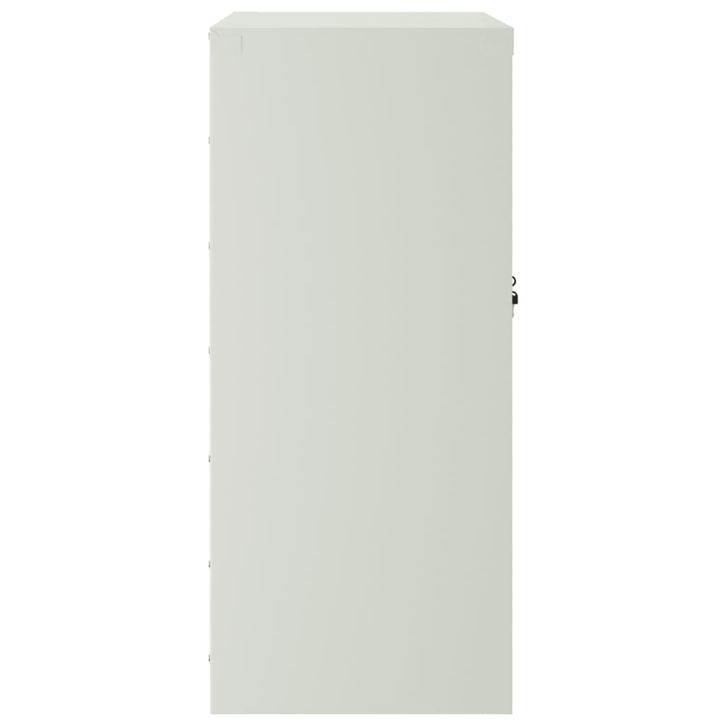 File Cabinet Light Grey 79x40x90 cm Steel